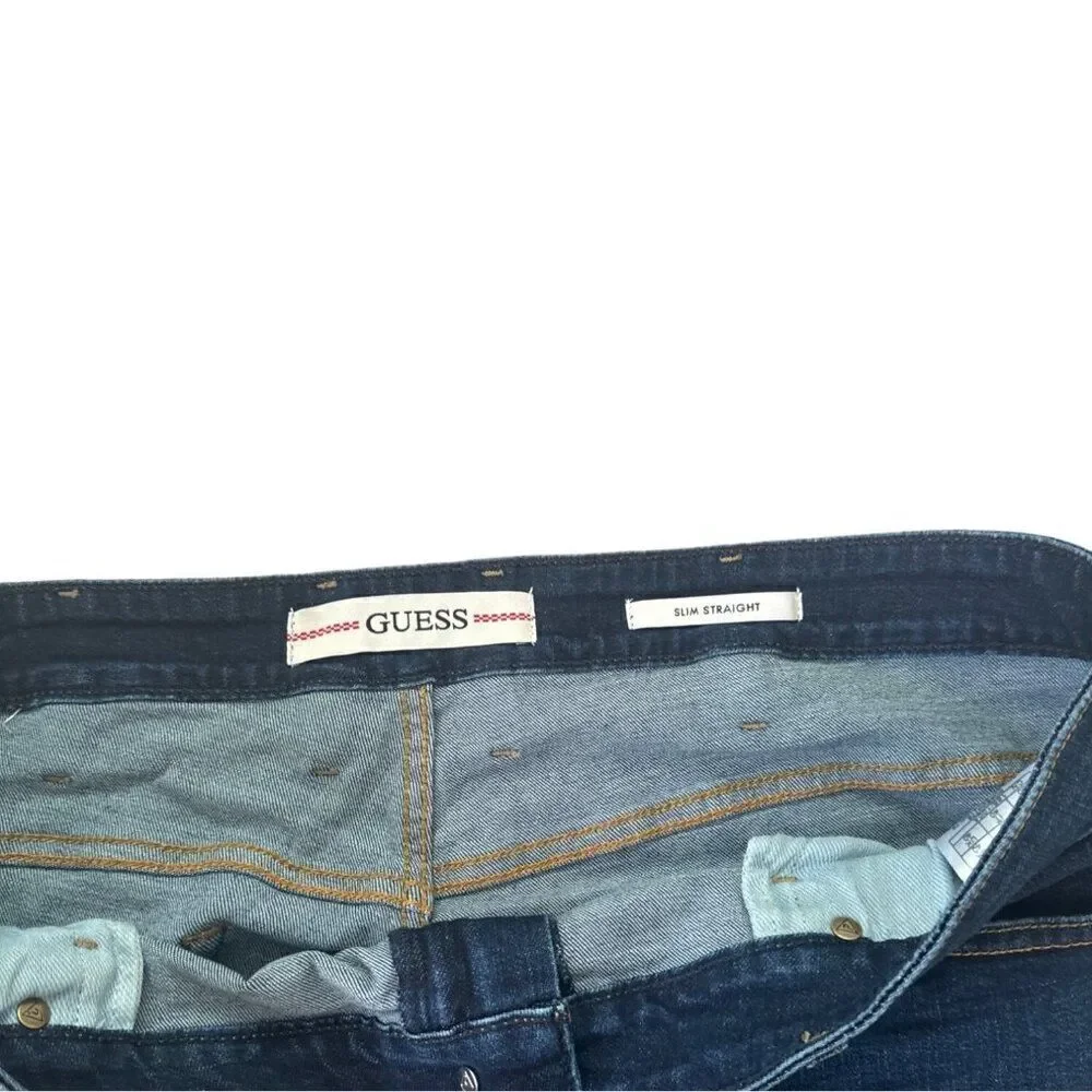 Guess Dark Blue Slim Straight Size 40/30